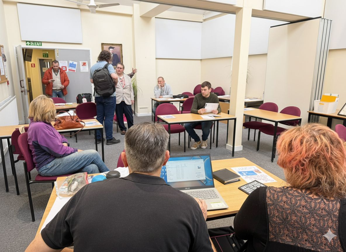 A digital skills session at the Centre